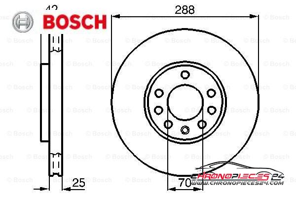 Achat de BOSCH 0 986 478 588 Disque de frein pas chères