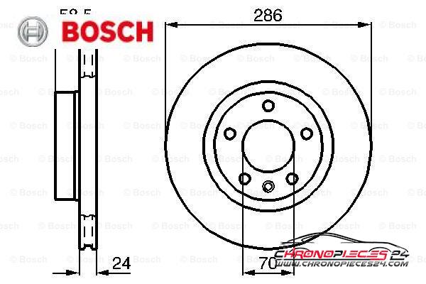 Achat de BOSCH 0 986 478 594 Disque de frein pas chères