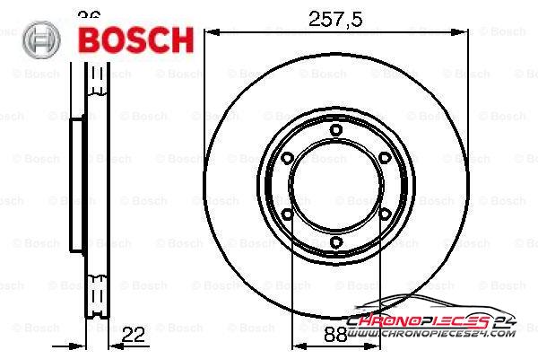 Achat de BOSCH 0 986 478 596 Disque de frein pas chères