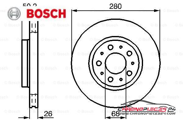 Achat de BOSCH 0 986 478 603 Disque de frein pas chères