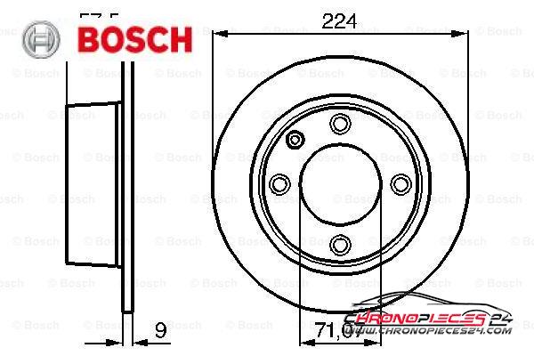 Achat de BOSCH 0 986 478 604 Disque de frein pas chères