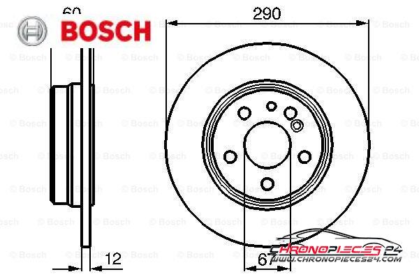 Achat de BOSCH 0 986 478 607 Disque de frein pas chères