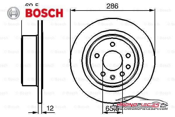 Achat de BOSCH 0 986 478 609 Disque de frein pas chères