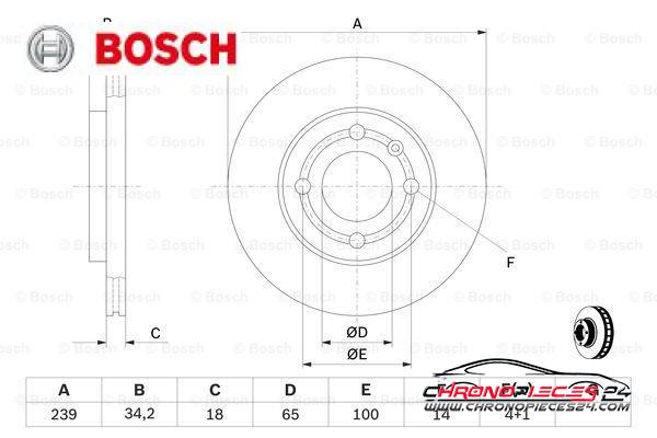 Achat de BOSCH 0 986 478 621 Disque de frein pas chères