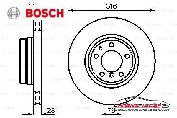 Achat de BOSCH 0 986 478 622 Disque de frein pas chères