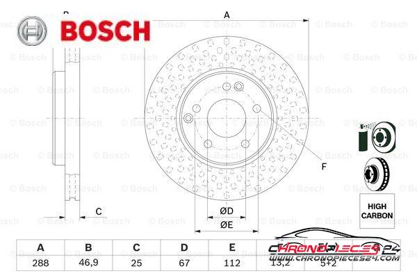 Achat de BOSCH 0 986 478 624 Disque de frein pas chères