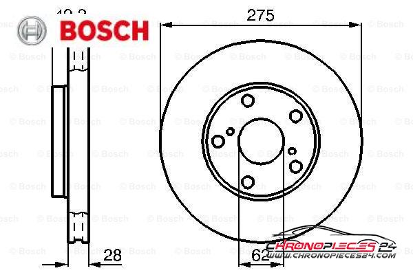 Achat de BOSCH 0 986 478 632 Disque de frein pas chères