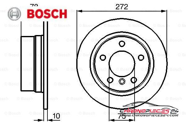 Achat de BOSCH 0 986 478 641 Disque de frein pas chères