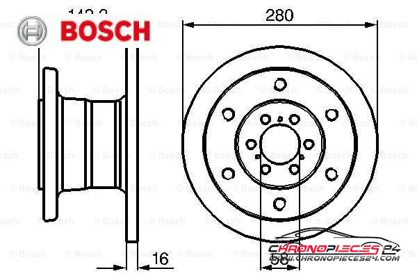 Achat de BOSCH 0 986 478 649 Disque de frein pas chères