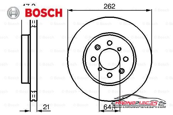 Achat de BOSCH 0 986 478 657 Disque de frein pas chères