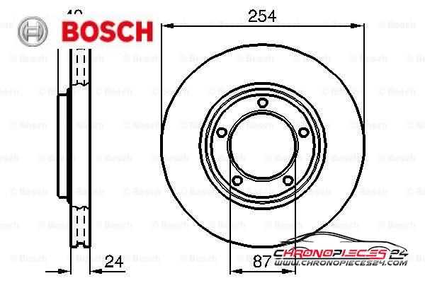 Achat de BOSCH 0 986 478 663 Disque de frein pas chères