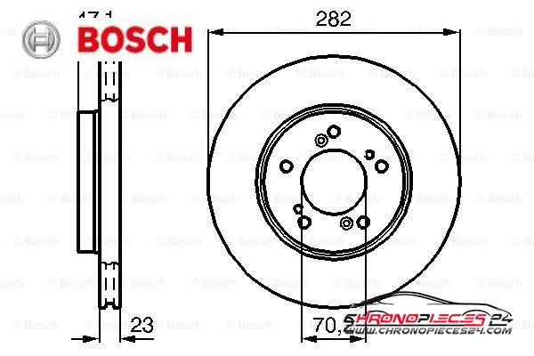 Achat de BOSCH 0 986 478 667 Disque de frein pas chères