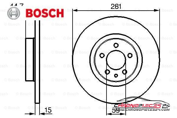 Achat de BOSCH 0 986 478 668 Disque de frein pas chères