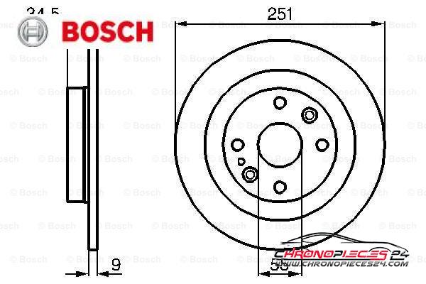 Achat de BOSCH 0 986 478 701 Disque de frein pas chères