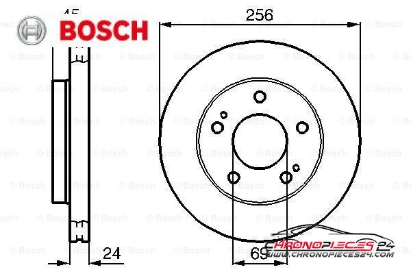 Achat de BOSCH 0 986 478 708 Disque de frein pas chères