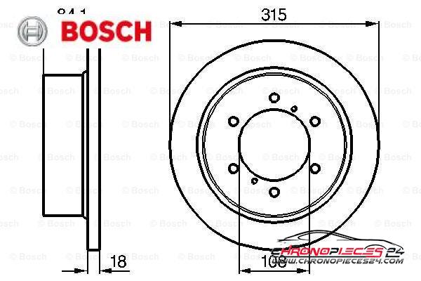 Achat de BOSCH 0 986 478 713 Disque de frein pas chères