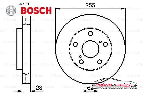 Achat de BOSCH 0 986 478 726 Disque de frein pas chères