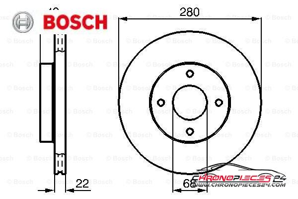 Achat de BOSCH 0 986 478 728 Disque de frein pas chères