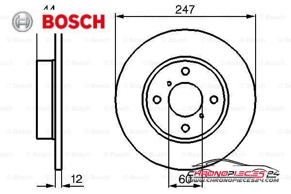 Achat de BOSCH 0 986 478 729 Disque de frein pas chères