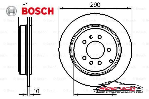 Achat de BOSCH 0 986 478 733 Disque de frein pas chères