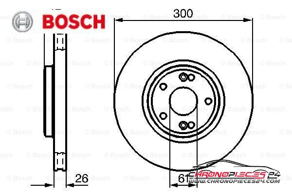 Achat de BOSCH 0 986 478 743 Disque de frein pas chères