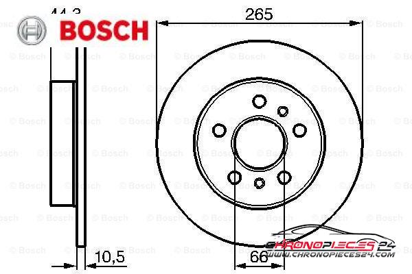 Achat de BOSCH 0 986 478 757 Disque de frein pas chères