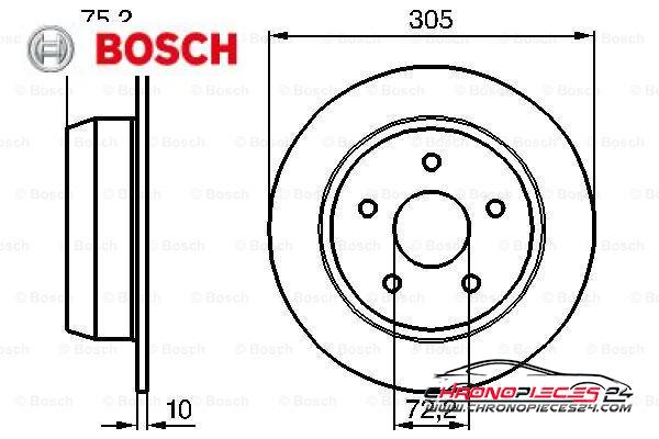 Achat de BOSCH 0 986 478 771 Disque de frein pas chères