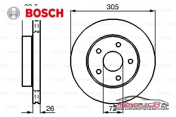 Achat de BOSCH 0 986 478 772 Disque de frein pas chères