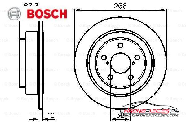 Achat de BOSCH 0 986 478 799 Disque de frein pas chères