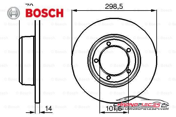 Achat de BOSCH 0 986 478 827 Disque de frein pas chères