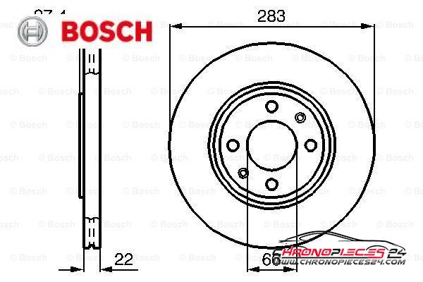 Achat de BOSCH 0 986 478 834 Disque de frein pas chères