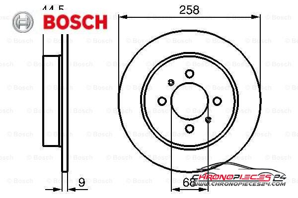 Achat de BOSCH 0 986 478 836 Disque de frein pas chères