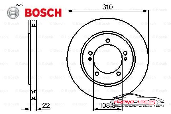 Achat de BOSCH 0 986 478 839 Disque de frein pas chères