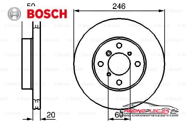 Achat de BOSCH 0 986 478 841 Disque de frein pas chères