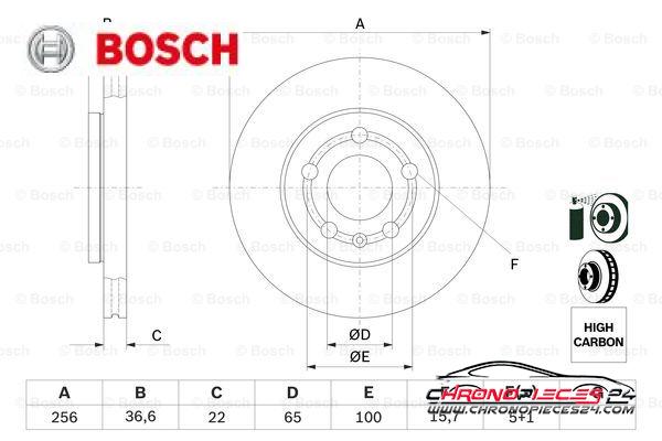 Achat de BOSCH 0 986 478 853 Disque de frein pas chères