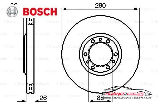 Achat de BOSCH 0 986 478 854 Disque de frein pas chères