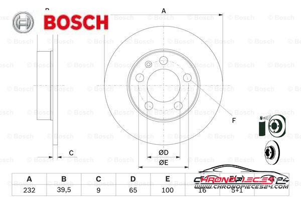 Achat de BOSCH 0 986 478 868 Disque de frein pas chères