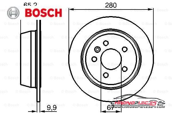 Achat de BOSCH 0 986 478 873 Disque de frein pas chères