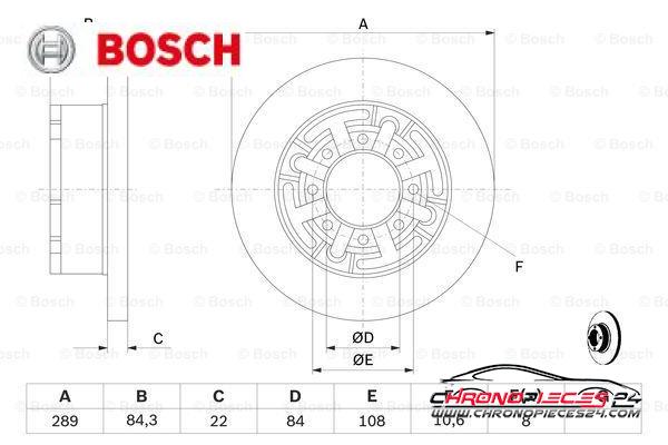 Achat de BOSCH 0 986 478 886 Disque de frein pas chères