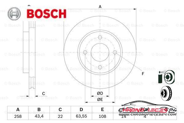 Achat de BOSCH 0 986 478 892 Disque de frein pas chères