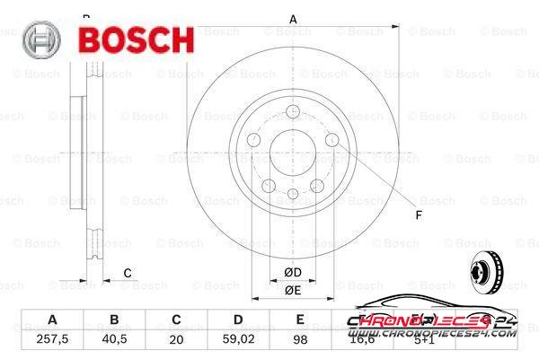 Achat de BOSCH 0 986 478 896 Disque de frein pas chères