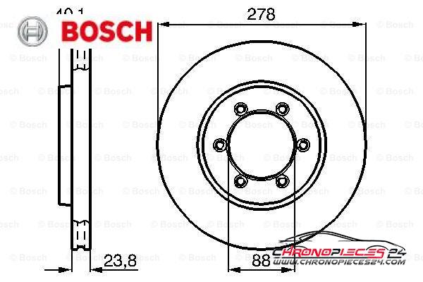 Achat de BOSCH 0 986 478 967 Disque de frein pas chères