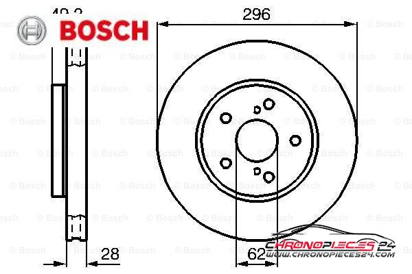 Achat de BOSCH 0 986 478 968 Disque de frein pas chères