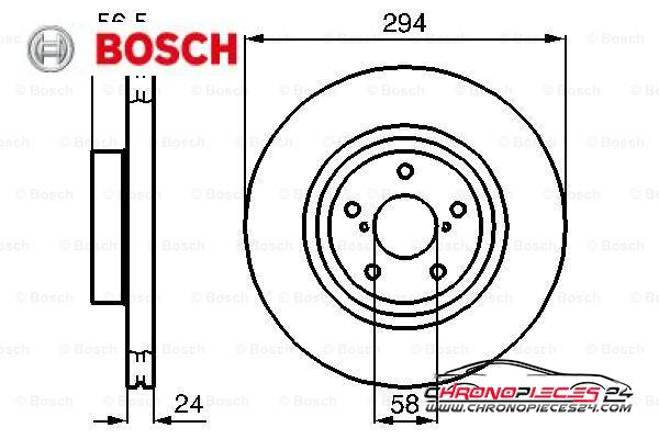 Achat de BOSCH 0 986 478 977 Disque de frein pas chères