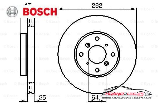 Achat de BOSCH 0 986 478 982 Disque de frein pas chères