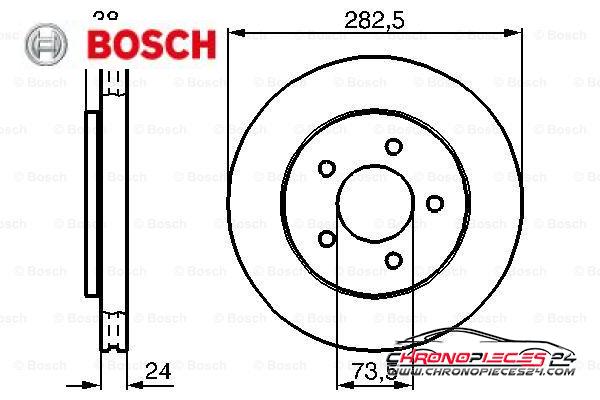 Achat de BOSCH 0 986 478 983 Disque de frein pas chères