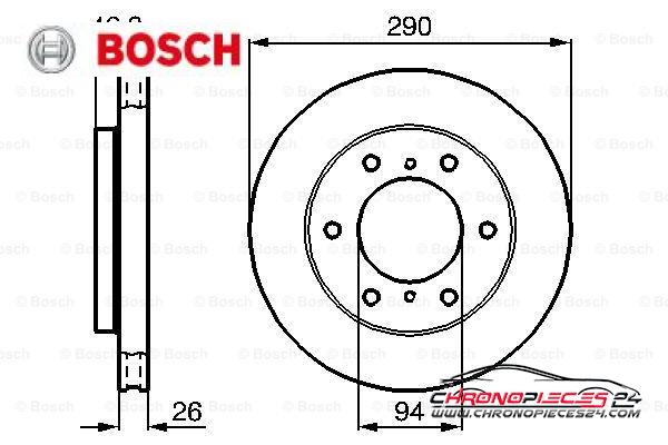 Achat de BOSCH 0 986 478 990 Disque de frein pas chères