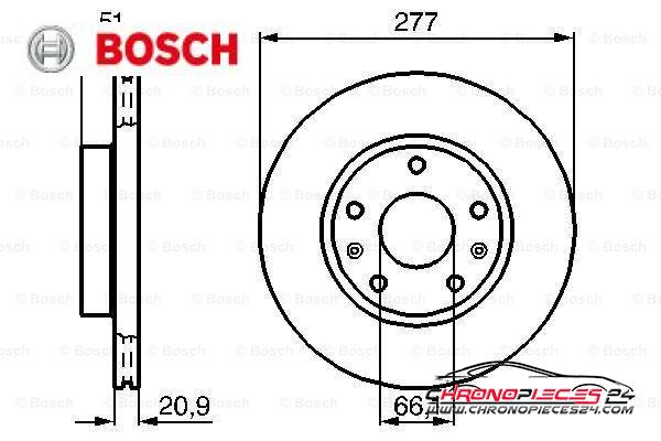 Achat de BOSCH 0 986 478 992 Disque de frein pas chères