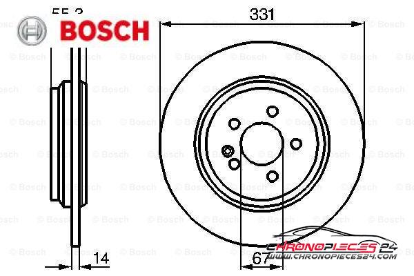 Achat de BOSCH 0 986 478 995 Disque de frein pas chères