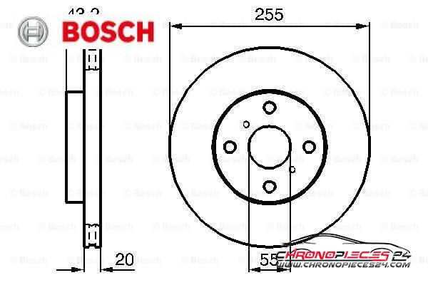 Achat de BOSCH 0 986 479 012 Disque de frein pas chères